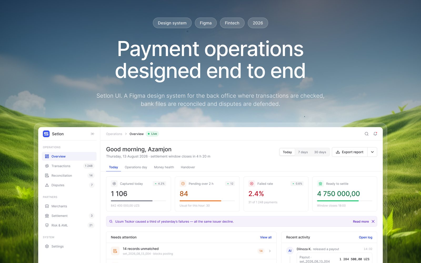 Setlon UI cover